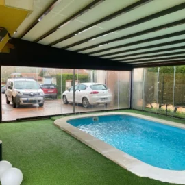¿Es posible usar una pérgola para un cerramiento de piscina?